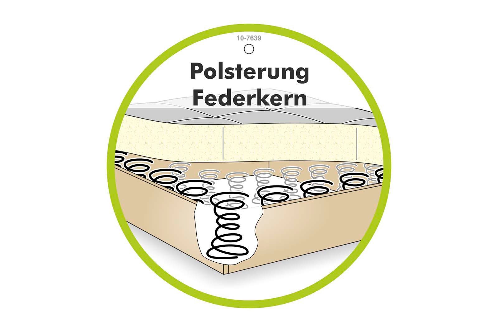 Jockenhöfer Gruppe Schlafsofa Ron, Platzsparendes Sofa mit Gästebettfunktion, Federkernpolsterung