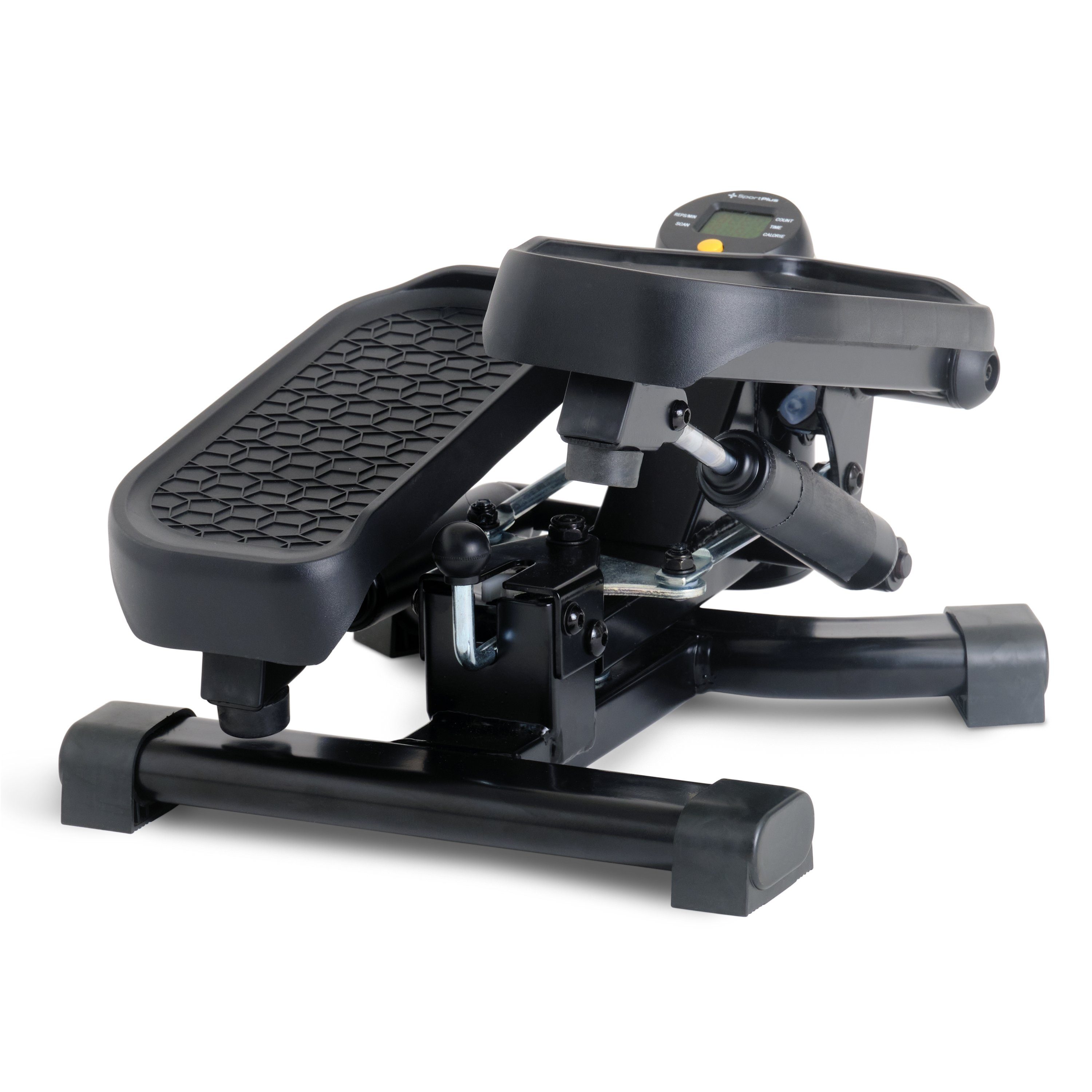 SportPlus Heimtrainer SP-MSP-005-B, 2in1 Mini Stepper, Mini Crosstrainer mit patentierter Umschalttechnik