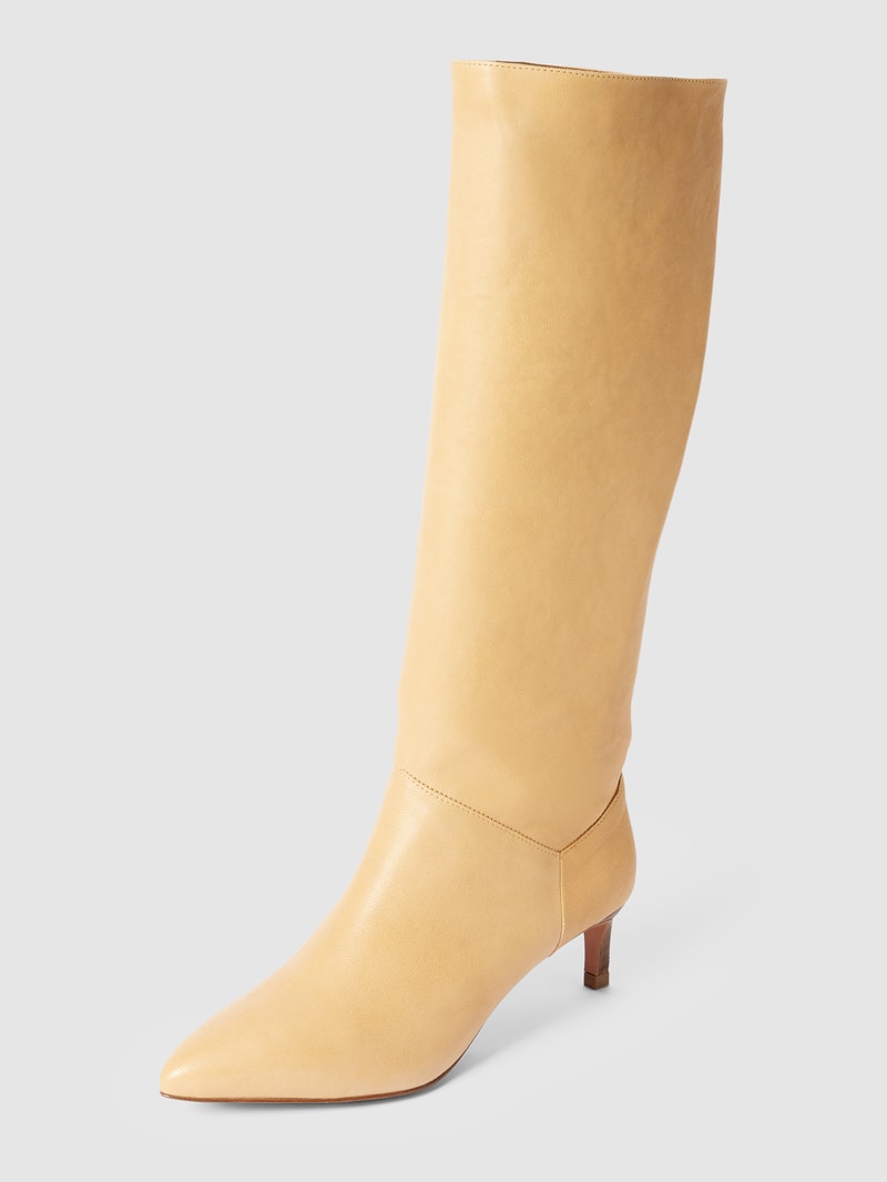 Stiefel aus Leder in cognac
