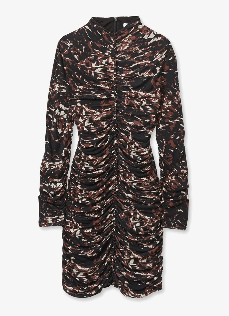 Abito midi in jersey stampato Reiss Carolina
