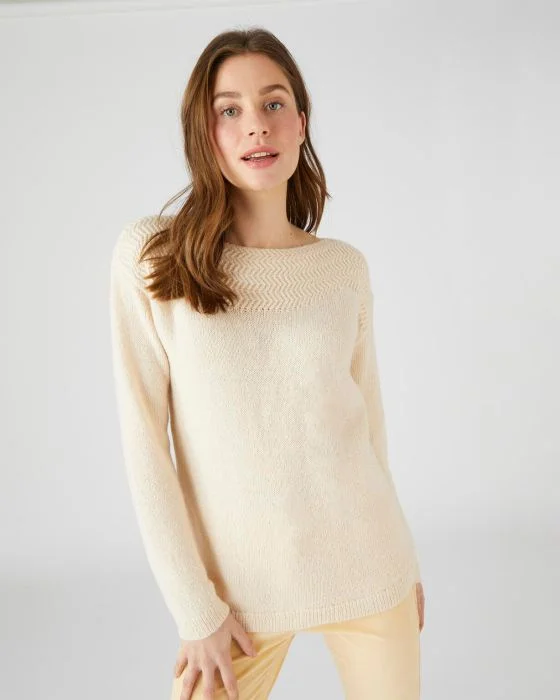 Pull chaud motif chevrons Thermolactyl