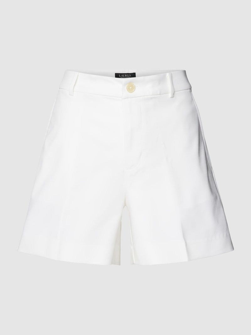 Shorts mit französischen Eingrifftaschen in weiß