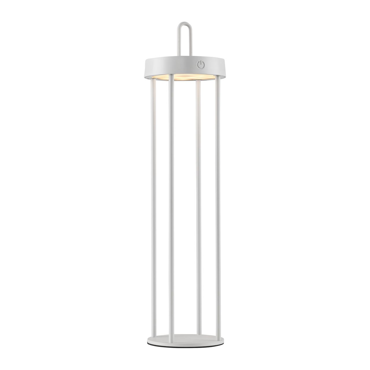 JUST LIGHT Akku Tischleuchte ANSELM, 1x LED-Board/1,50Watt/2700Kelvin, IP44,Weiss