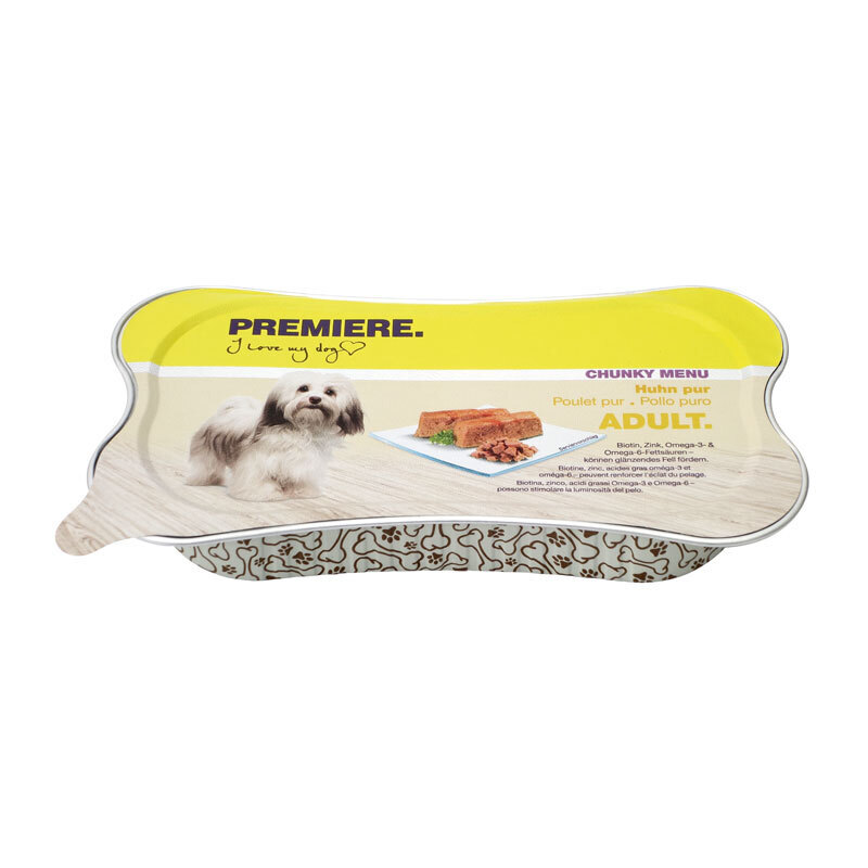 PREMIERE Hundenassfutter PREMIERE Chunky Menu Adult 15x175g Huhn pur