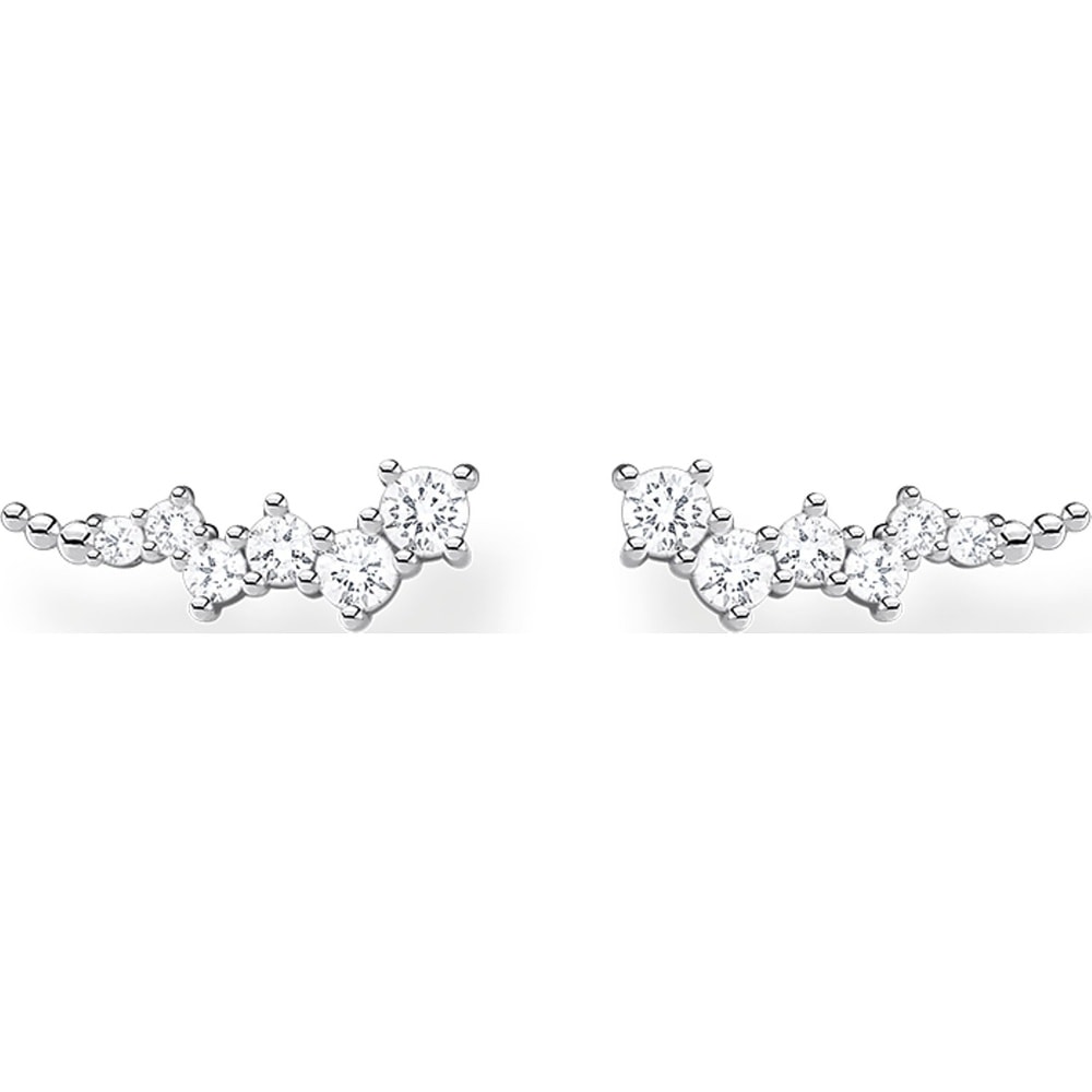 Thomas Sabo Boucles d'oreilles à fermoir à poussette 925 Argent Boucles d'oreilles