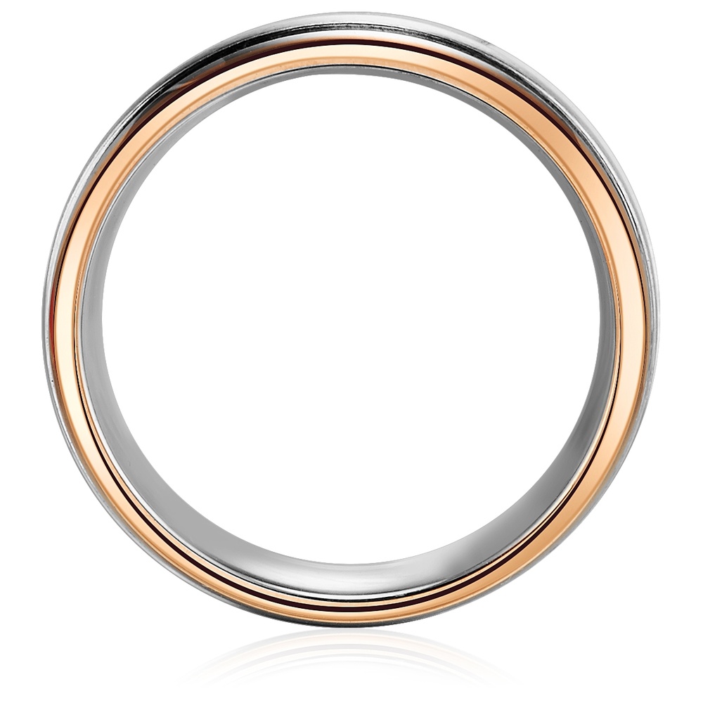 Trilani Bague en acier inoxydé Acier inoxydable en Argent Bague