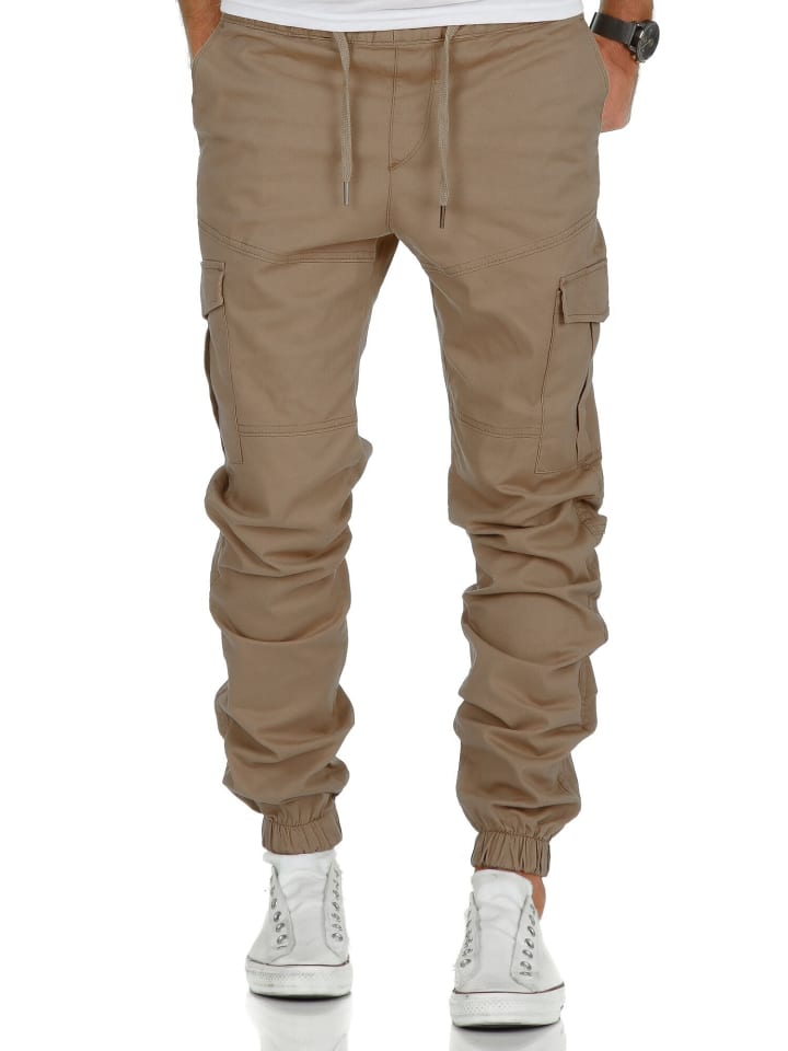 Amaci&Sons Cargo Jogger-Chino SAN ANTONIO in Beige günstig kaufen