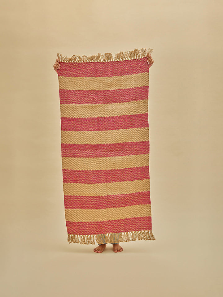 Rice Teppich in Creme/ Lila - (L)150 x (B)90 cm günstig kaufen onesize