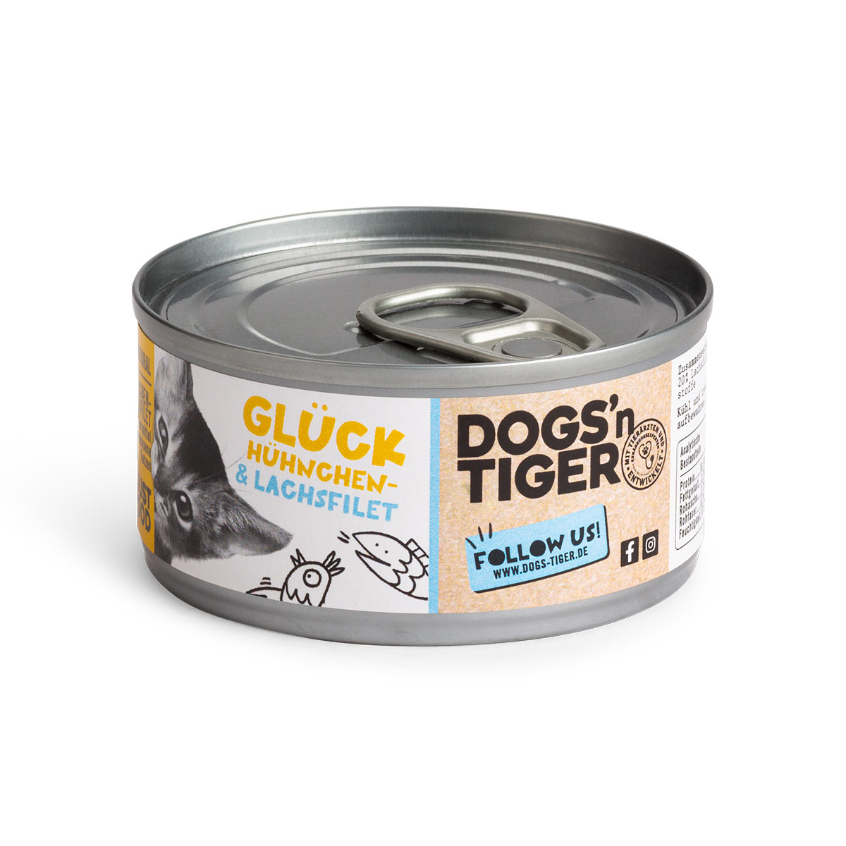 Dogs'n Tiger Glück Nassfutter Hühner- & Lachsfilet bei ZooRoyal
