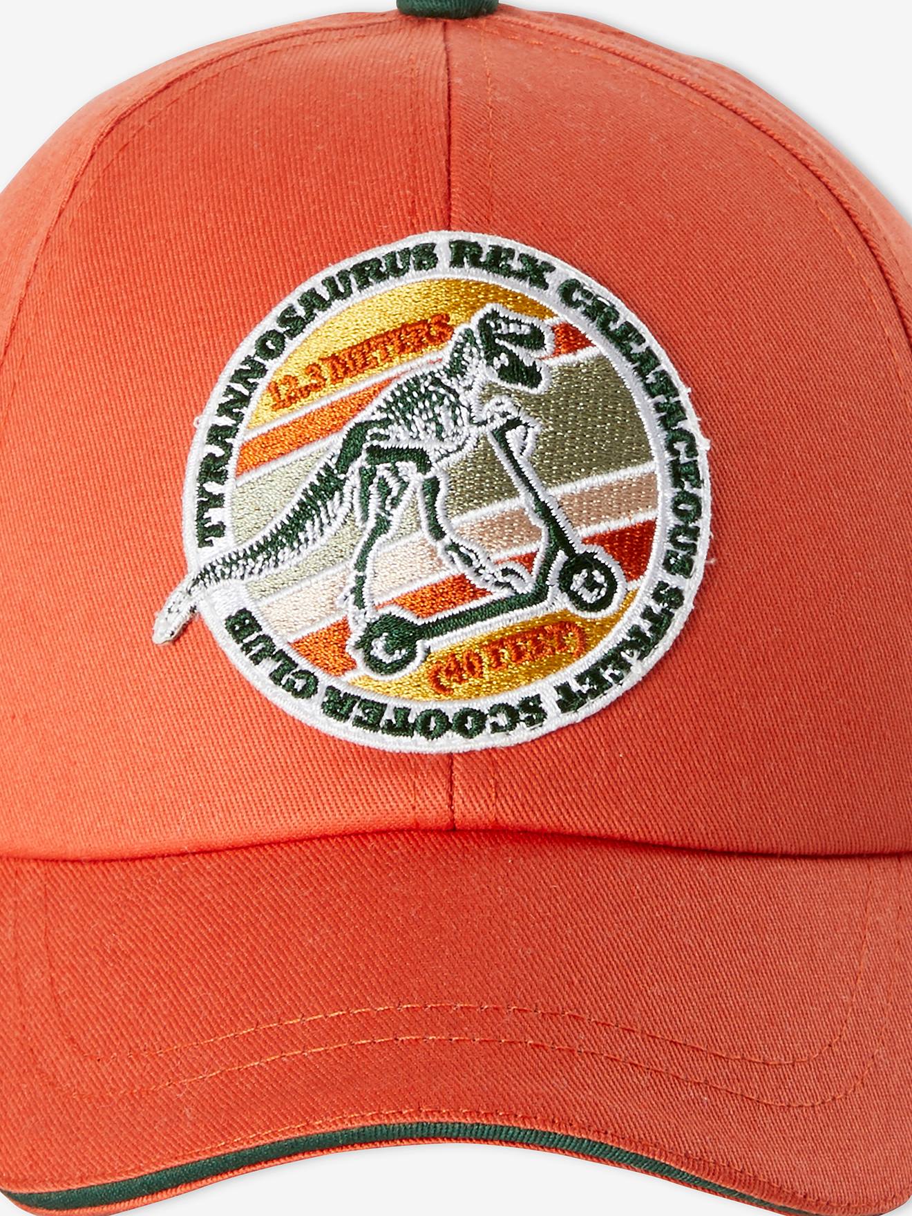 Casquette dino garçon brique