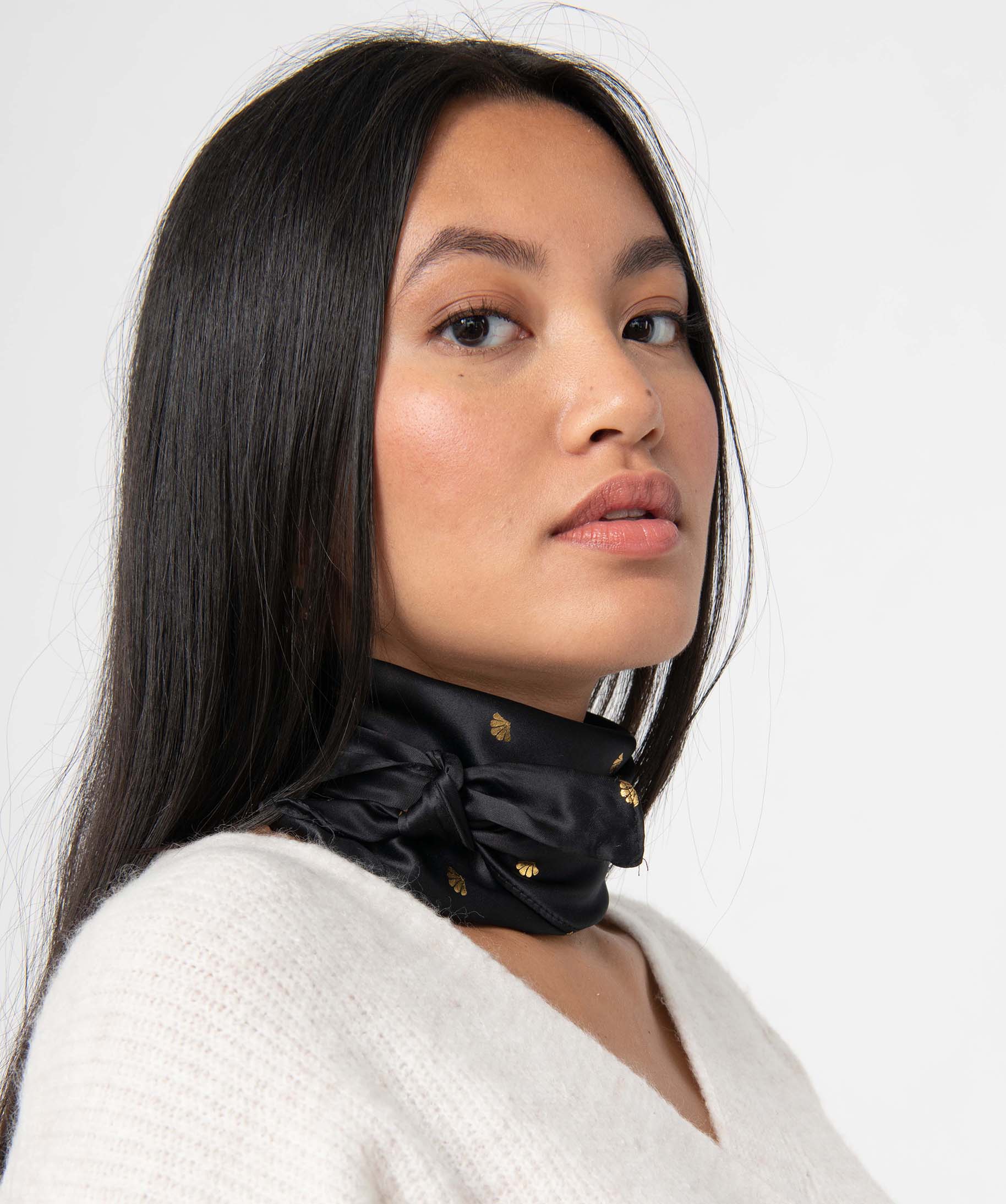 Foulard femme - Emballage cadeau - Furoshiki motifs scintill... noir | GEMO