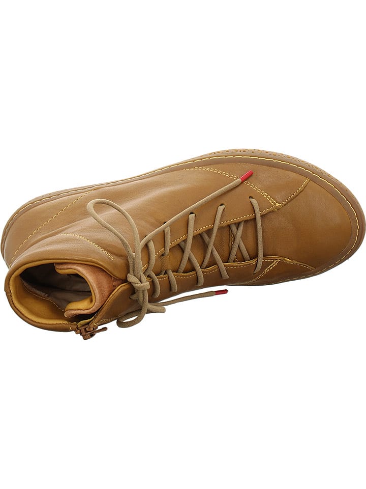 Think! Leder-Boots in Hellbraun günstig kaufen