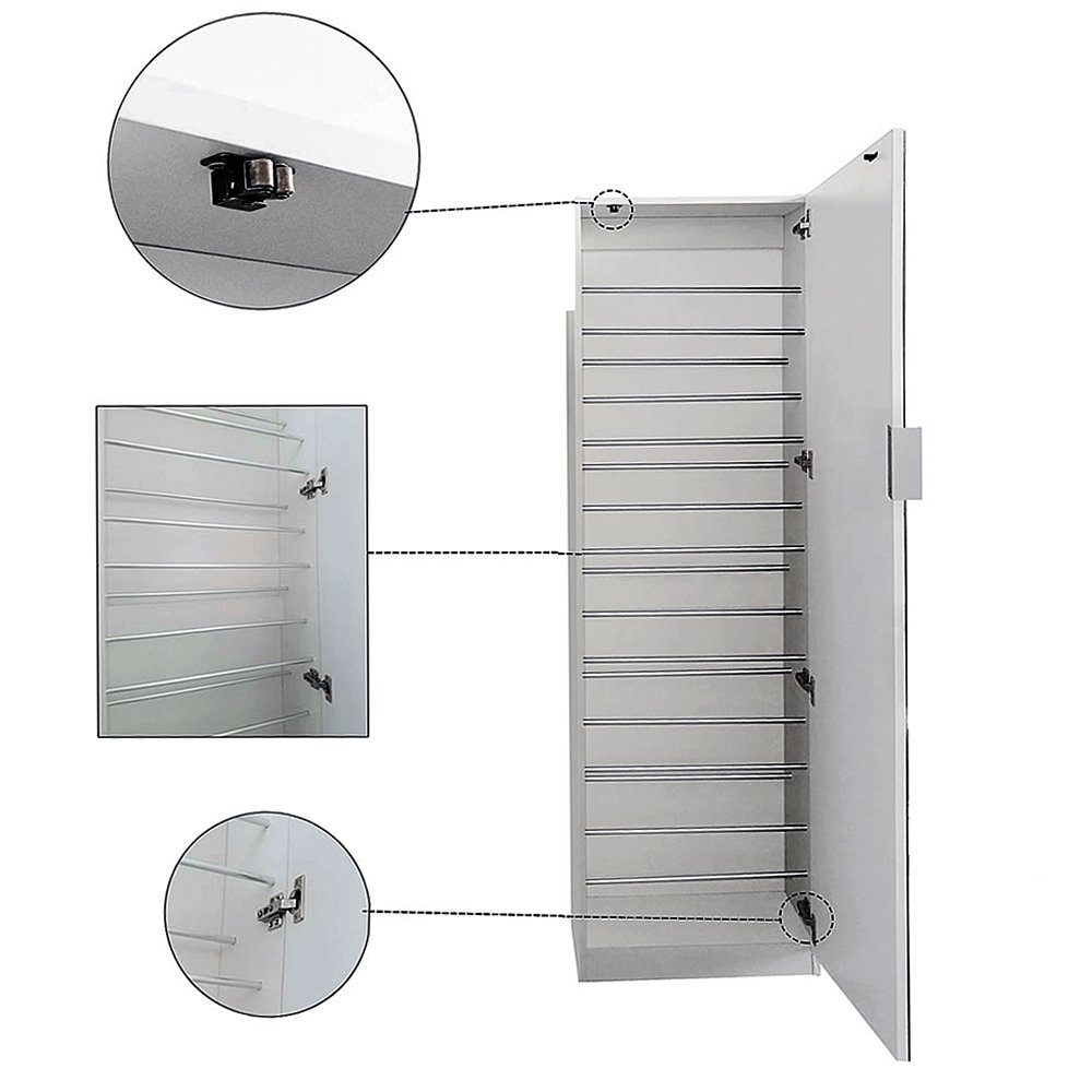 Mucola Schuhschrank Garderobenschrank Schuhschrank Schuhregal Schuhkommode Schuhablage (1-St., Premium-Schuhschrank) Verbesserte Robustheit dank stabiler Spanplatten
