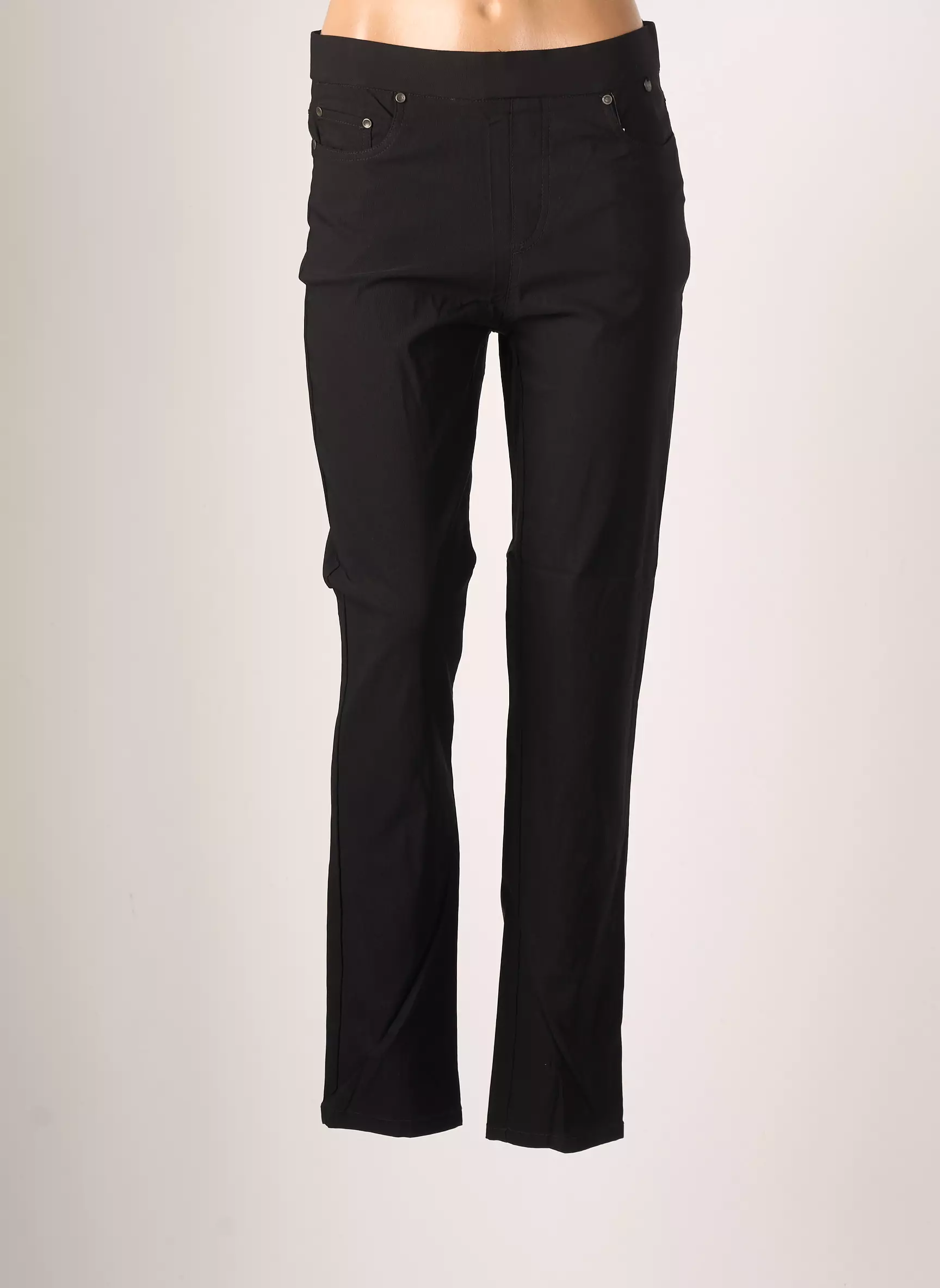 Anna Montana Pantalons Slim Femme couleur noir