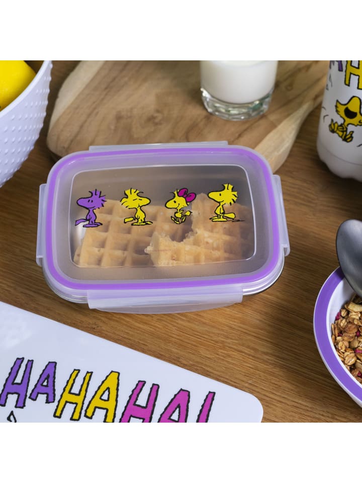 Geda Labels Brotdose Peanuts Woodstock  in Lila - 550 ml günstig kaufen onesize