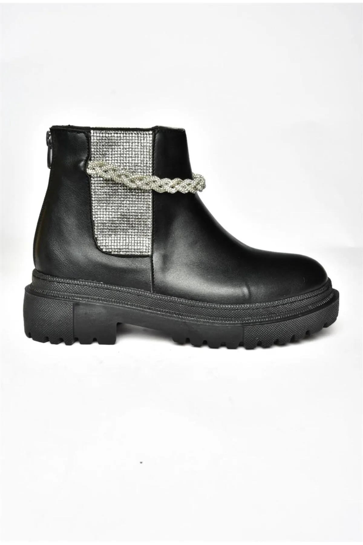 Fox Shoes  R726418209 Damenstiefel mit dicker Sohle in Black Stone