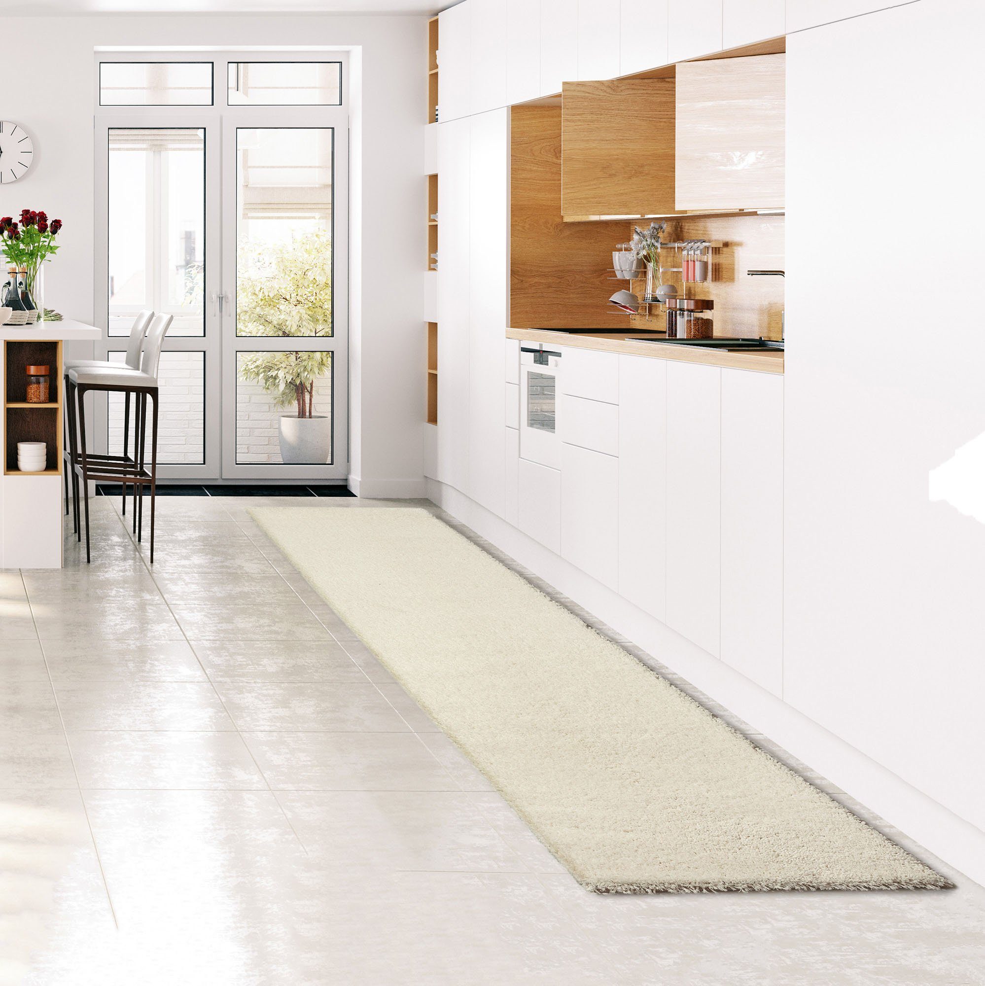Hochflor-Läufer Vince, my home, rechteckig, Höhe: 31 mm, besonders weich durch Mikrofaser, extra flauschig