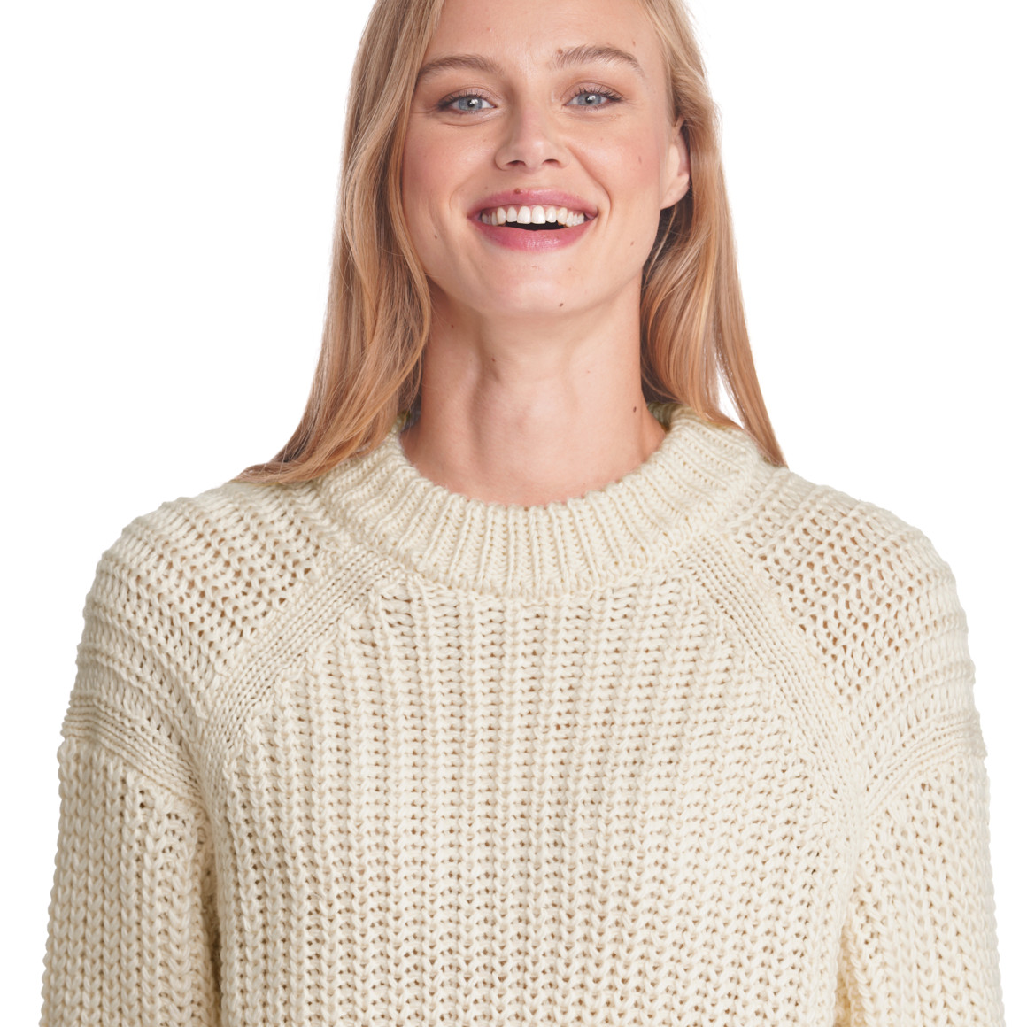 Damen Strickpullover gerippten Dessin