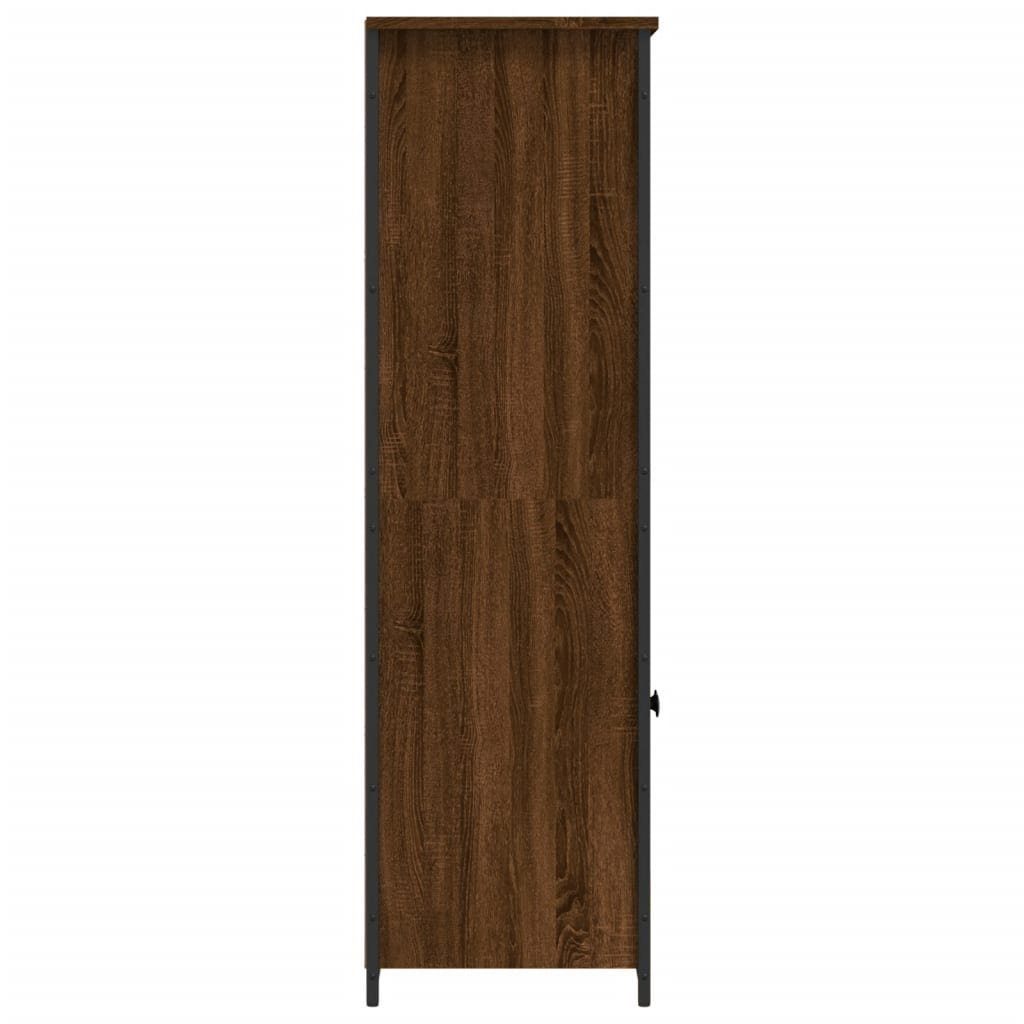 vidaXL Anrichte Highboard Braun Eichen-Optik 62x36x121,5 cm Holzwerkstoff