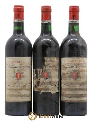Château Poujeaux  1975 - Lot de 3 Bouteilles