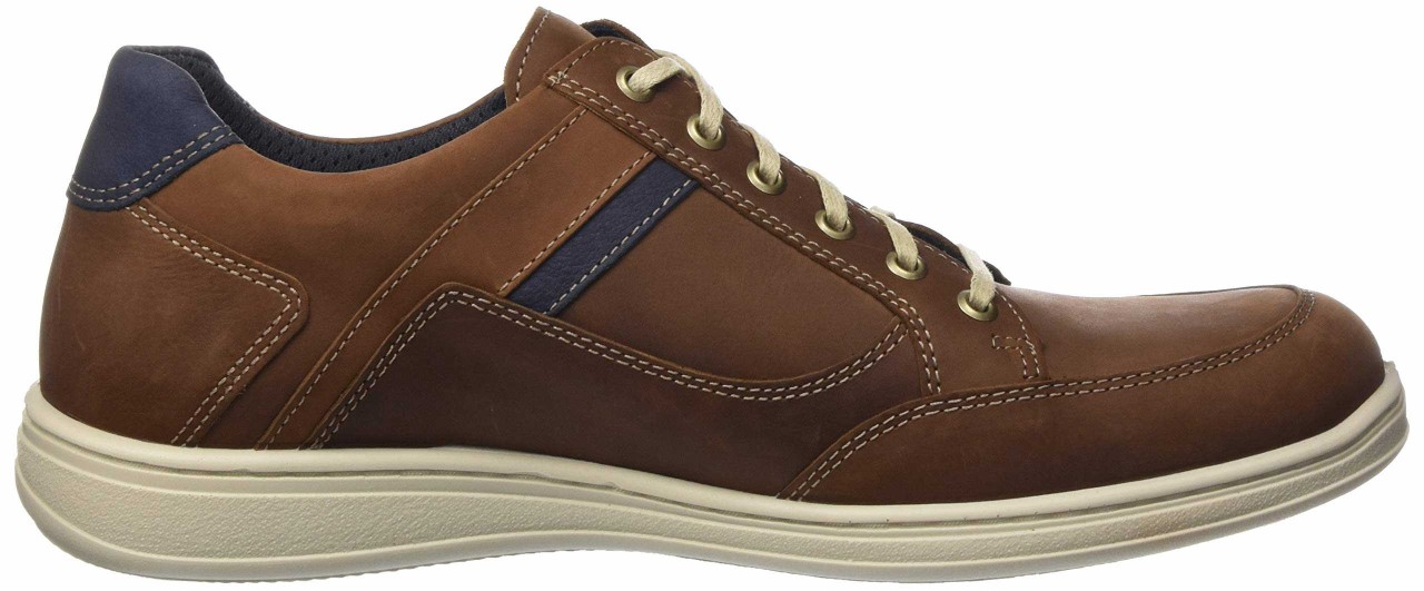 JOMOS Freizeit Schnürer braun nuss navy