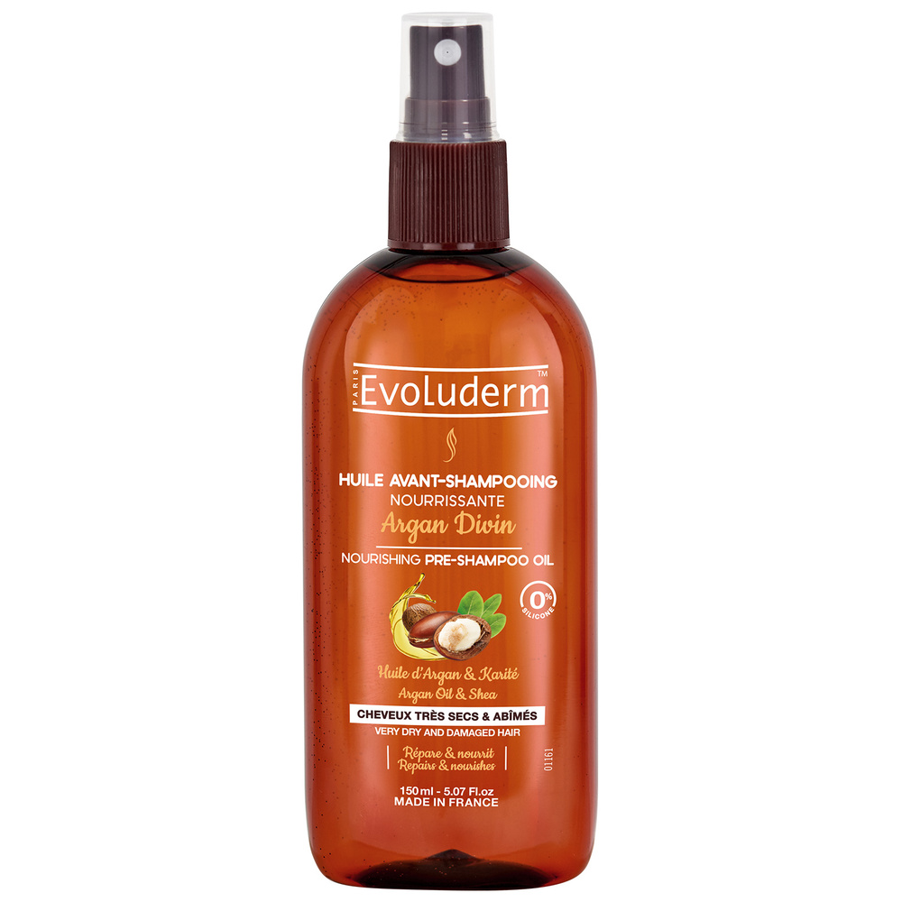 evoluderm Argan Divin Huile Avant-Shampoing Nourrissante - 150 ml