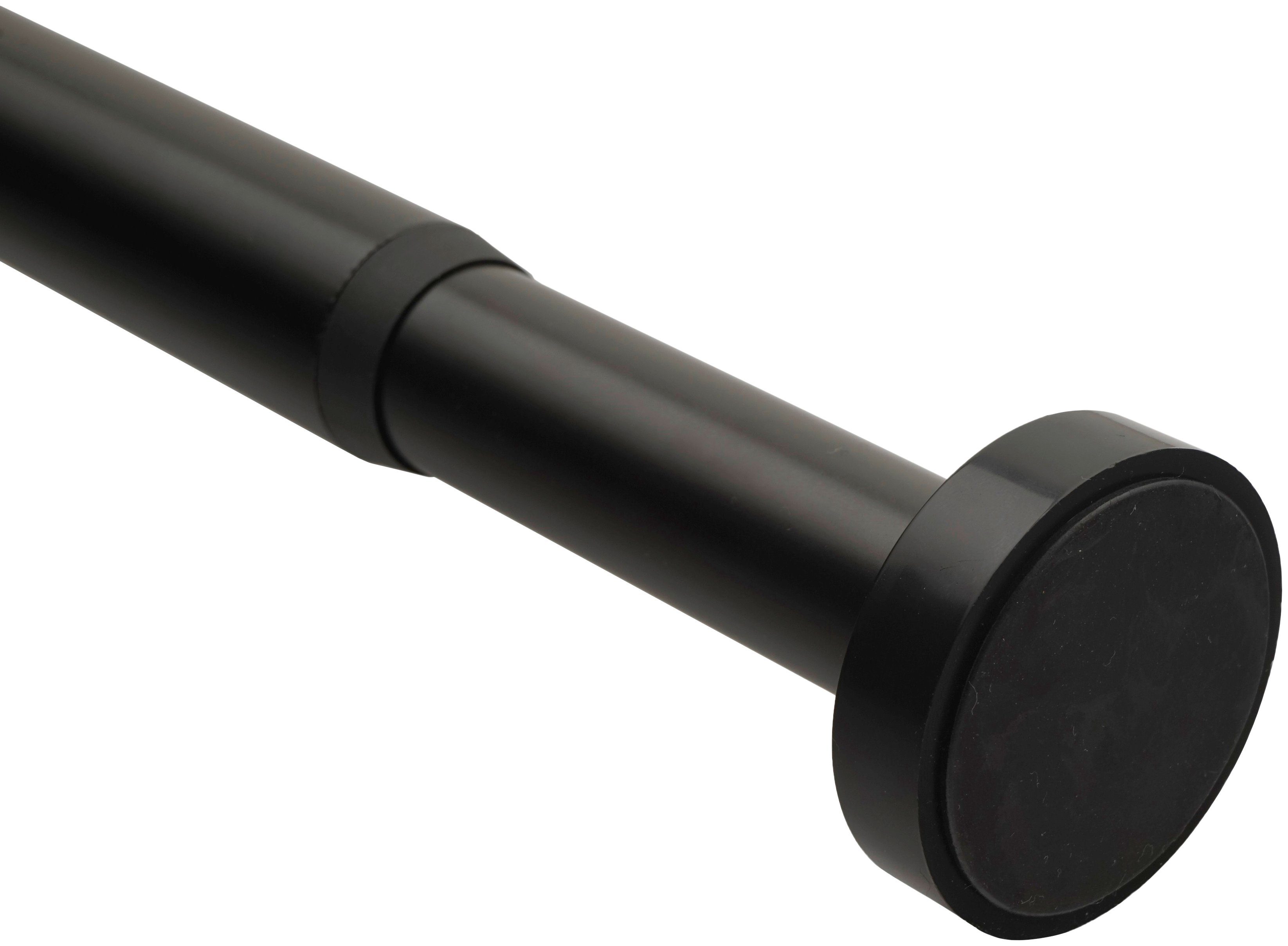 Klemmstange, Sanilo, Ø 28 mm, ausziehbar, ohne Bohren, geklemmt, Aluminium, ausziehbar, für Duschvorhänge, Duschvorhangstange der Länge 90-160cm