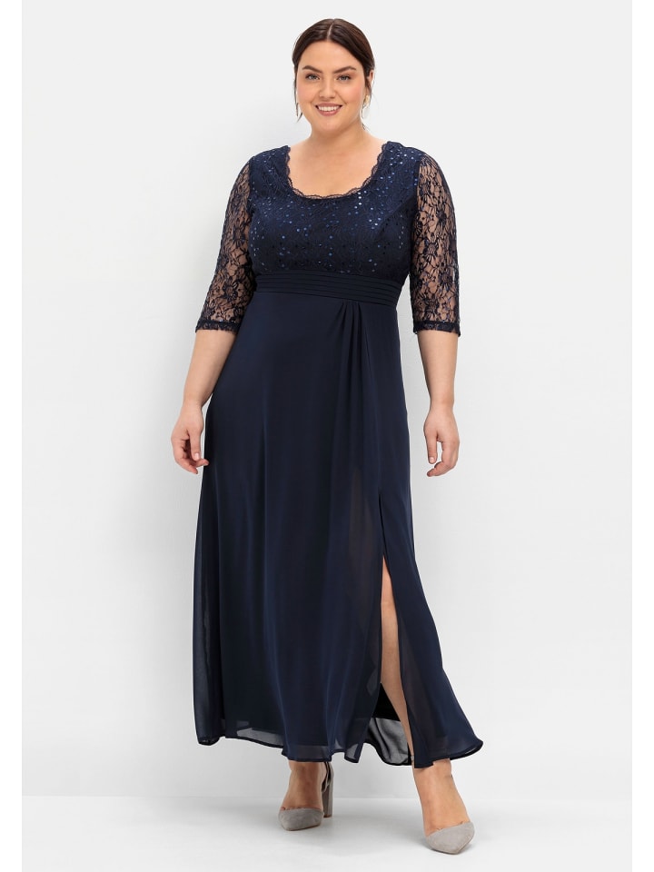 sheego Abendkleid in marine günstig kaufen