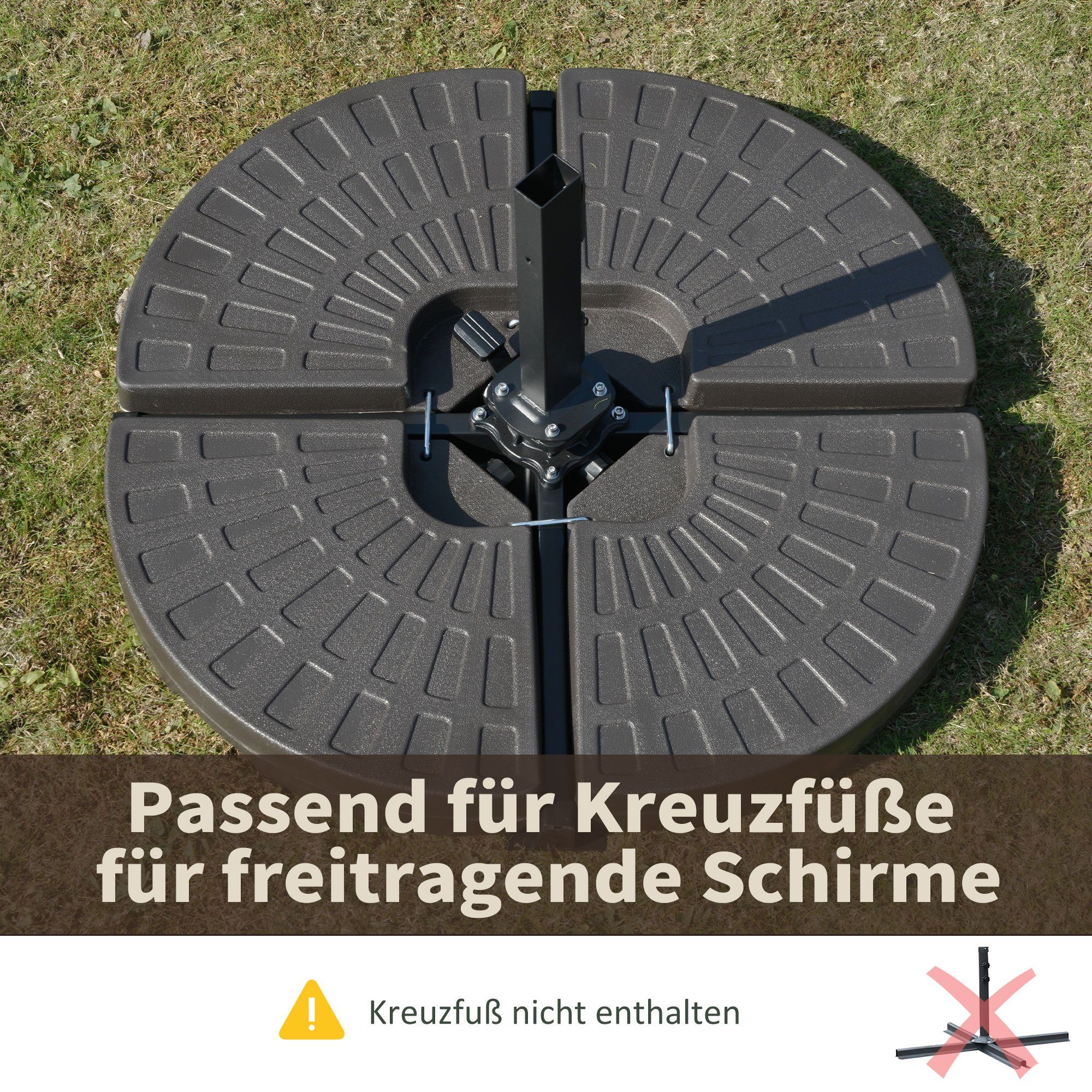 Outsunny Schirmhalter Schirmständer