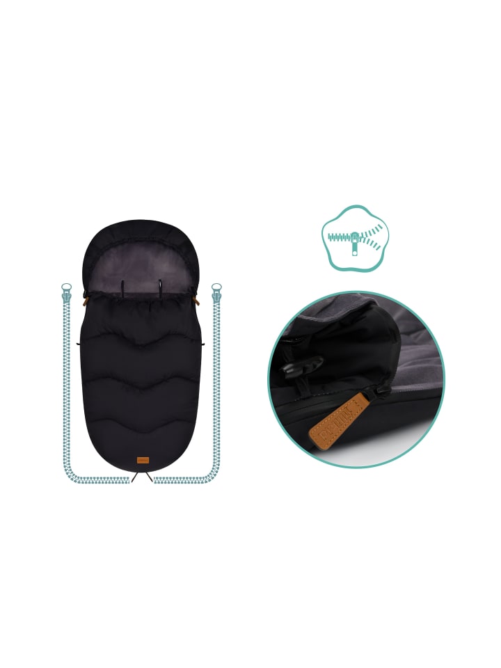fillikid Winterfußsack Ogre Exklusiv in Schwarz günstig kaufen onesize
