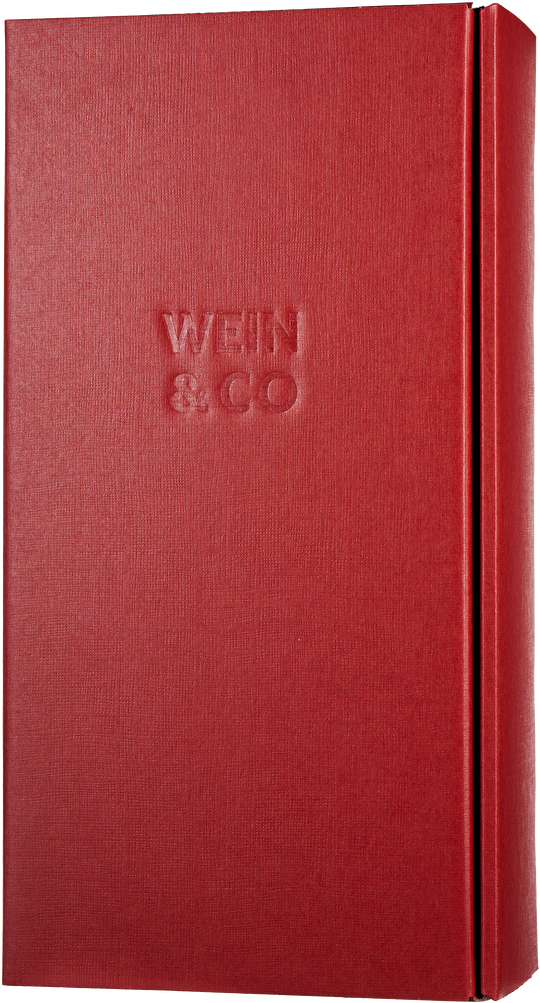 WEIN & CO Karton 2er Rot Scala mit WEIN & CO Logo