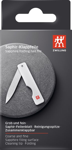 ZWILLING Beauty Classic Saphir-Klappfeile - white Nagelfeile