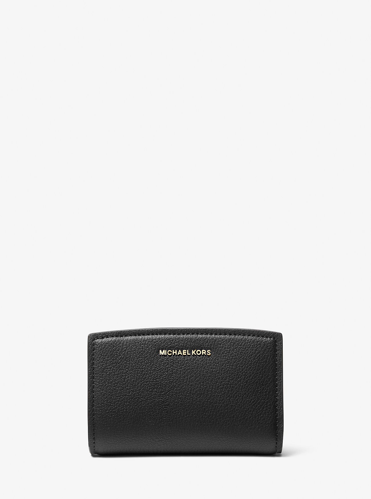 Bryant Medium Pebbled Leather Wallet - BLACK