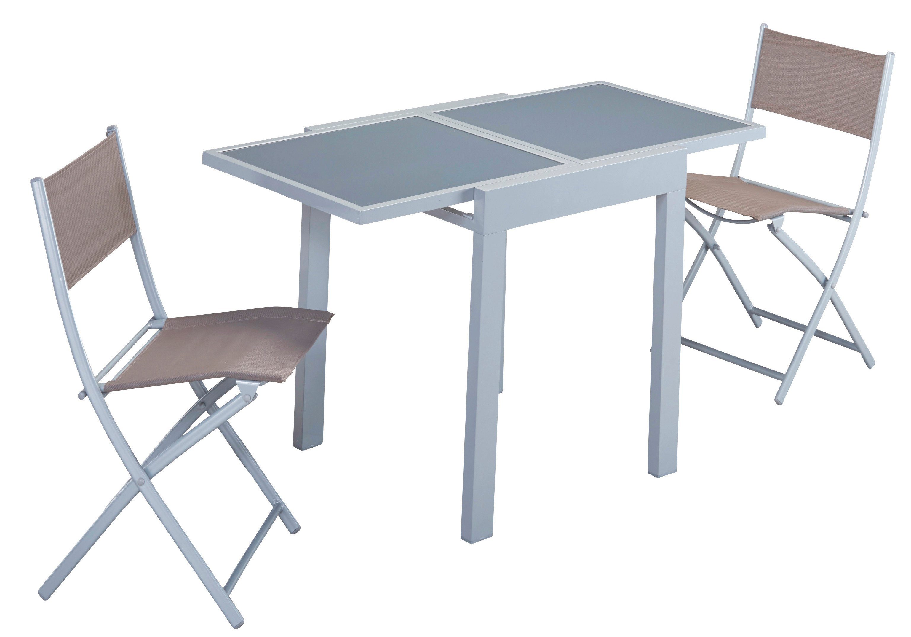 MERXX Gartentisch Lima, 65x65-130 cm, ausziehbar