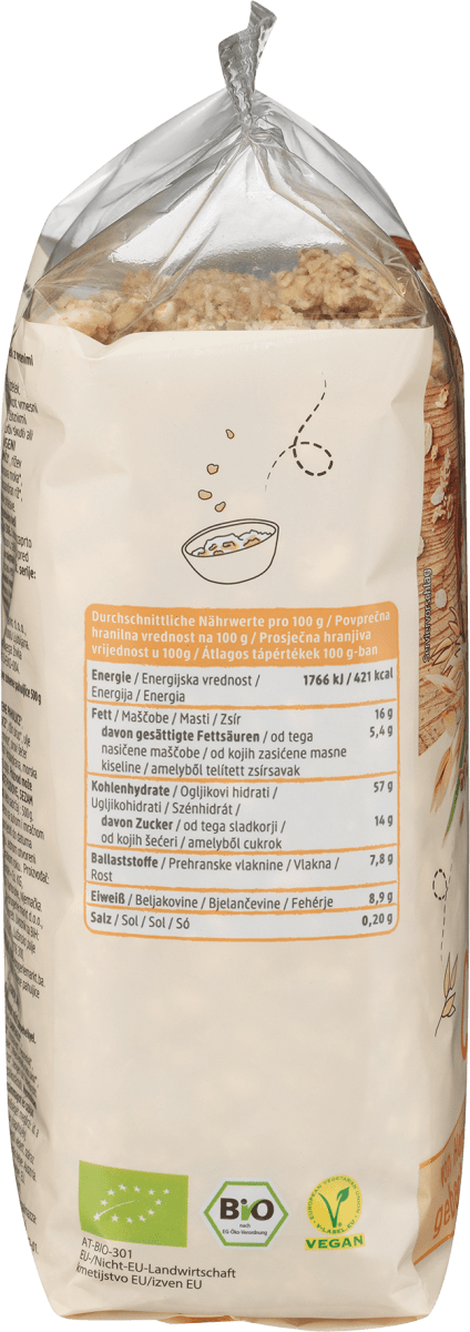 Müsli Crunchy, Hafer, 500 g