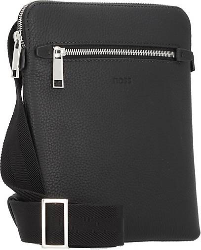 BOSS Crosstown Umhängetasche Leder 20 cm