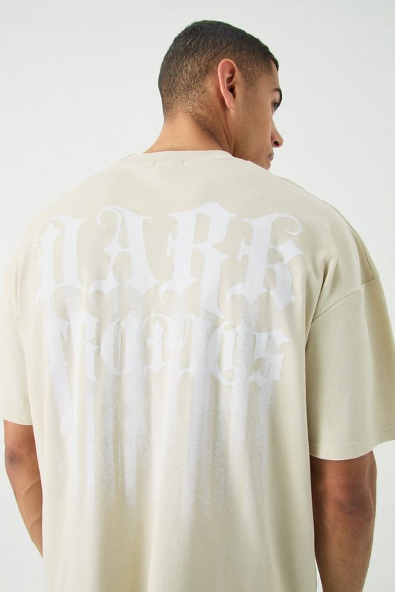 Oversize T-Shirt mit Dark Tropics Print