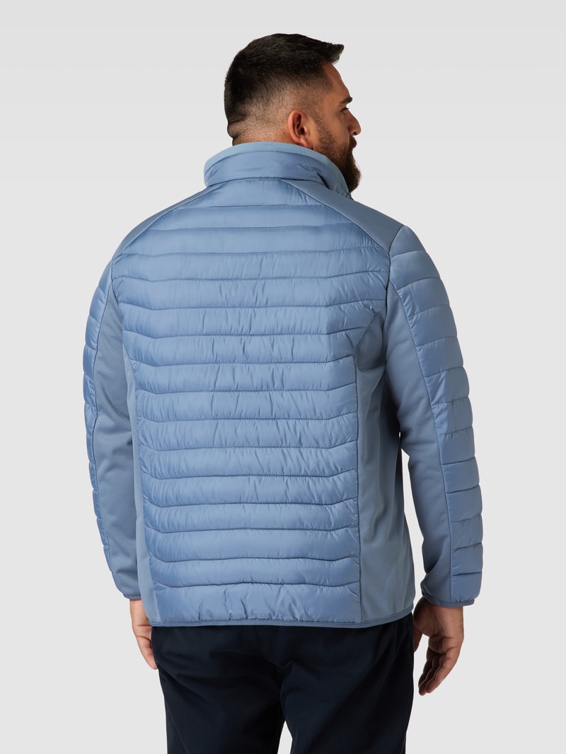 PLUS SIZE Steppjacke mit Stehkragen Modell 'Hybrid' in hellblau