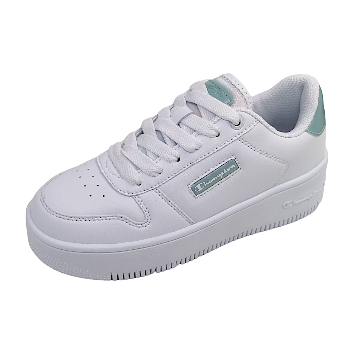 Champion REBOUND PLATFORM METAL Lo S11655-CHA-WW010 Weiß WW010 white/ lt. blue