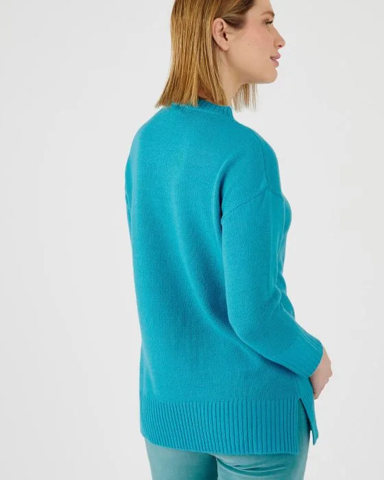 Pull tunique esprit marinière