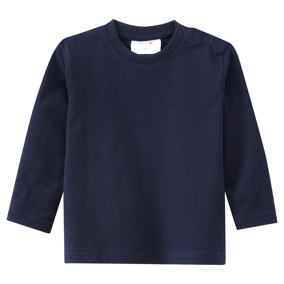 2 Baby Langarmshirts im Basic-Look