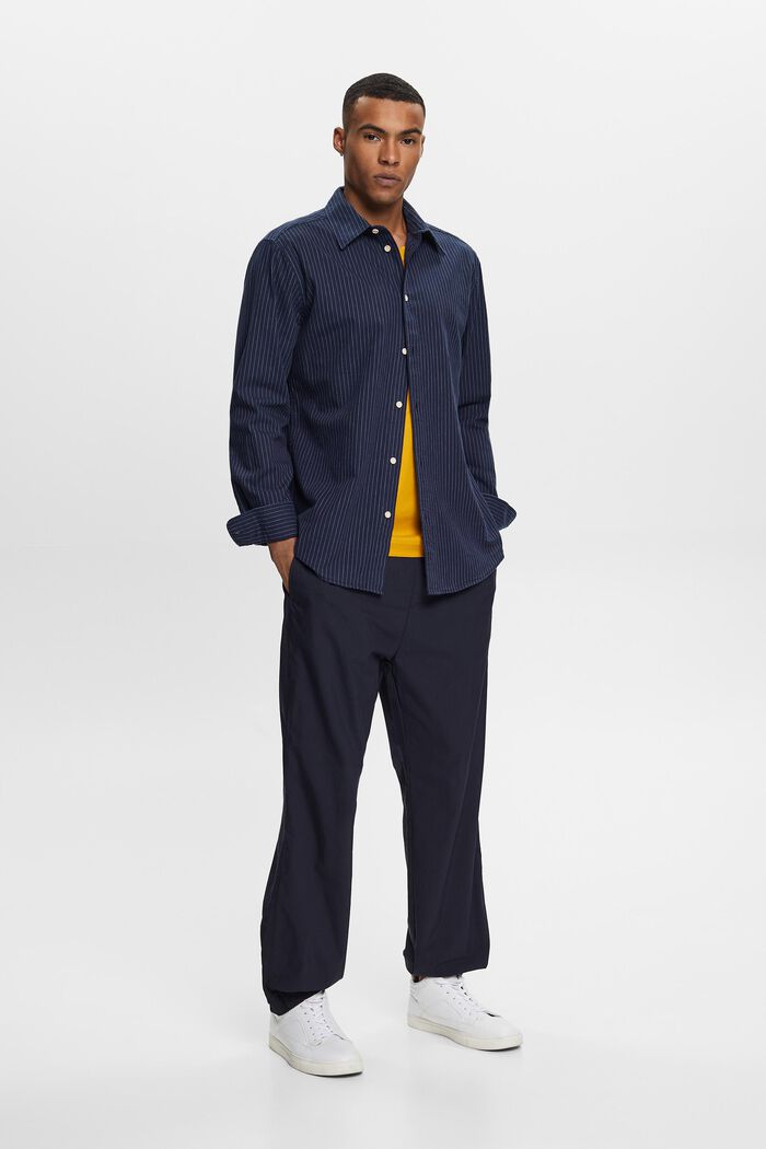 Twill-Hemd mit Nadelstreifen, 100 % Baumwolle