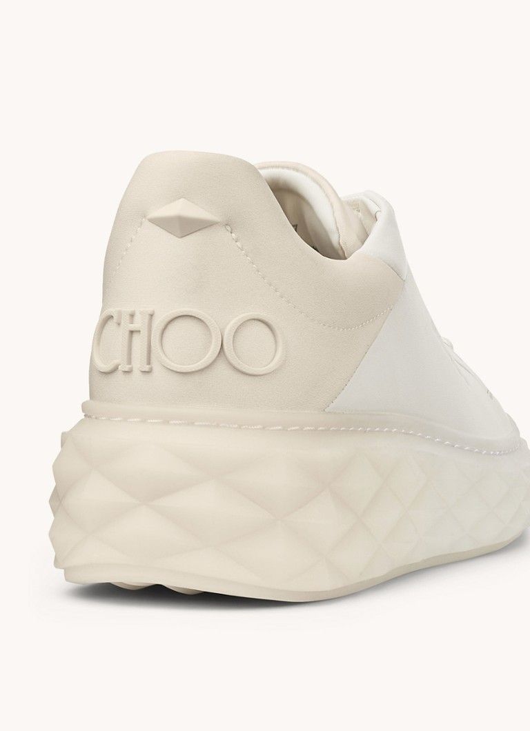Sneaker Jimmy Choo Diamond Maxi/F II con dettagli in pelle di agnello