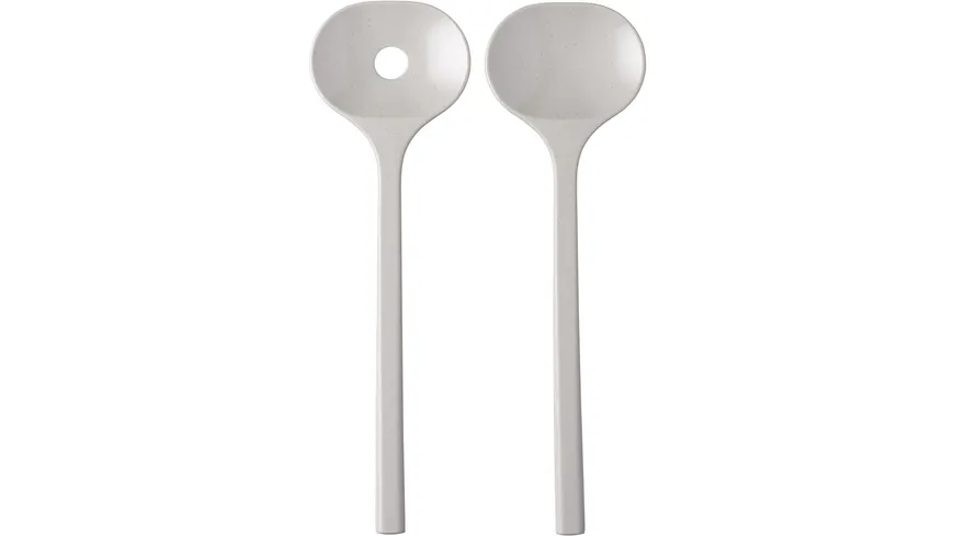 MEPAL Salatbesteck Bloom 2-tlg. Pebble White