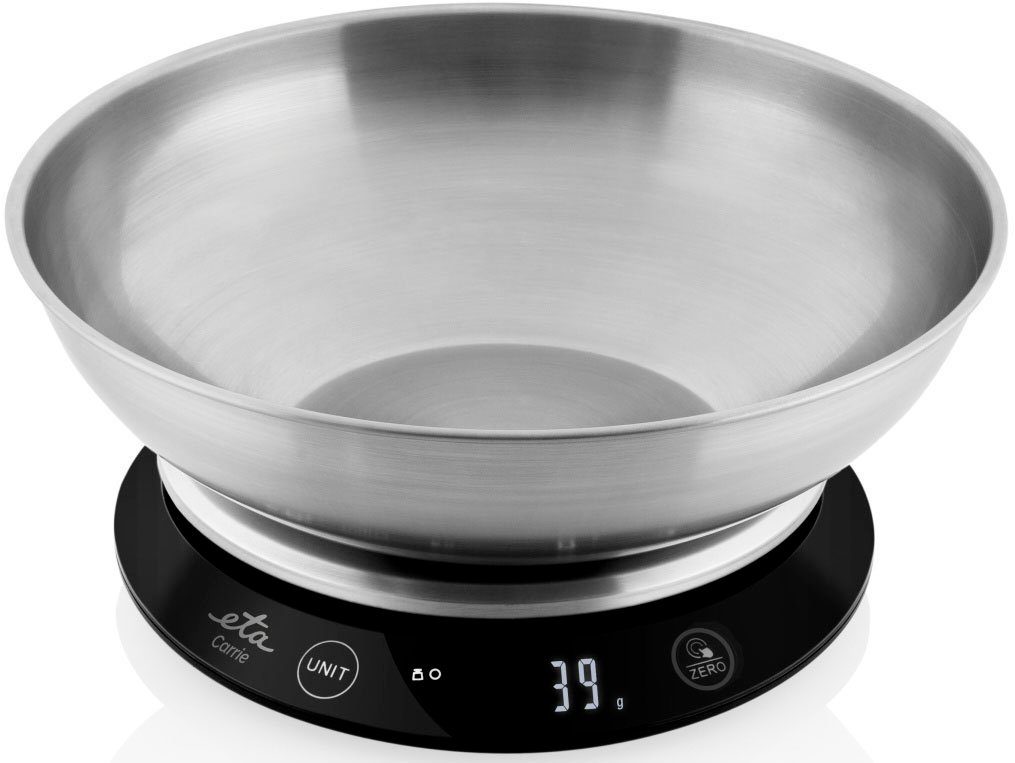 eta Küchenwaage ETA777790000 Carrie, (1-tlg), bis 5kg, Genauigkeit 1g, TARE, Touch-Steuerung