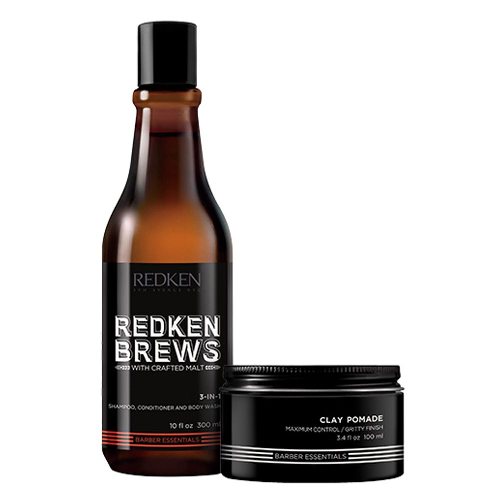 Redken Brews 3-in-1 Shampoo & Clay Pomade