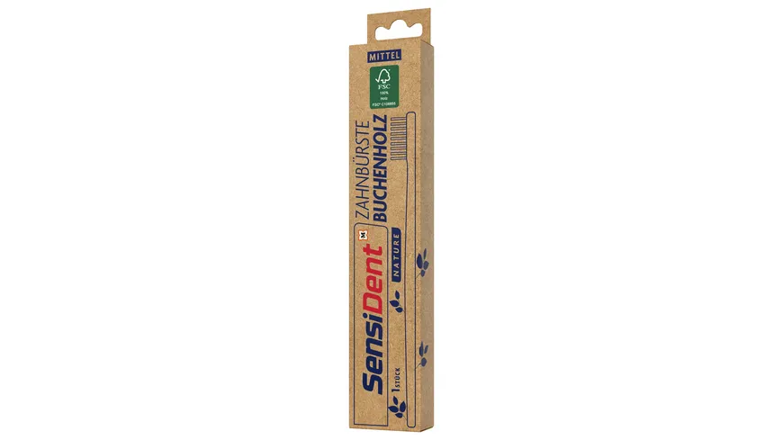SensiDent Zahnbürste Buchenholz