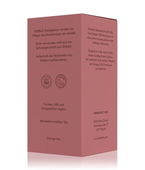 HERBLIZ Erdbeere CBD Öl Mundspray 5% Mundspülung-10 ml