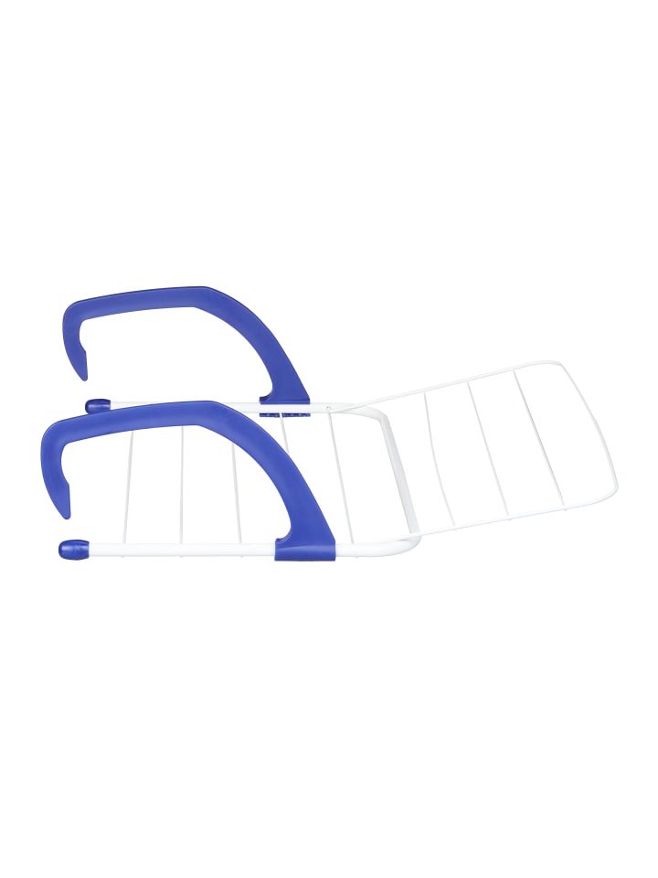 relaxdays Hängetrockner in Weiß/ Blau - (B)51 x (H)15,5 x (T)73 cm günstig kaufen onesize
