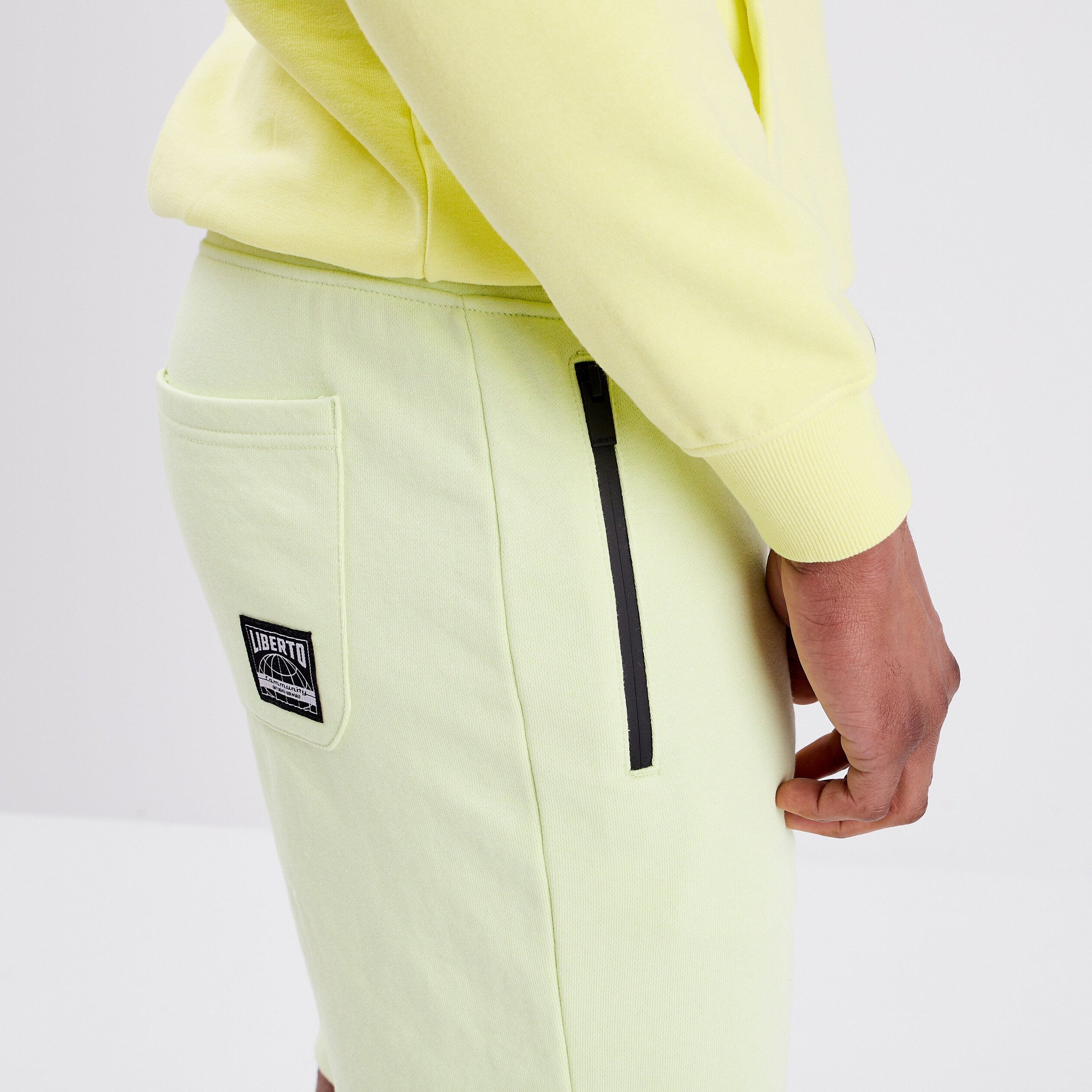 Jogging-Short droit avec poches vert homme | La Halle